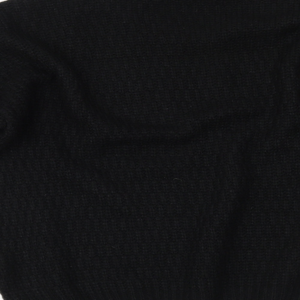 New Look Womens Black Henley Jumper Size 14