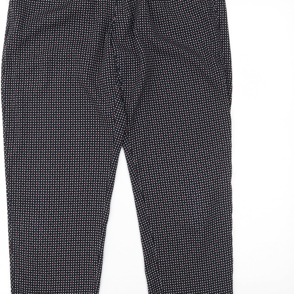 H&M Womens Multicoloured Polka Dot Trousers Size 12 L25 in