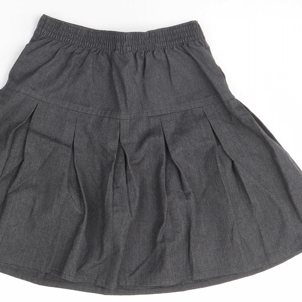 Preworn Girls Grey Flare Skirt Size 6 Years
