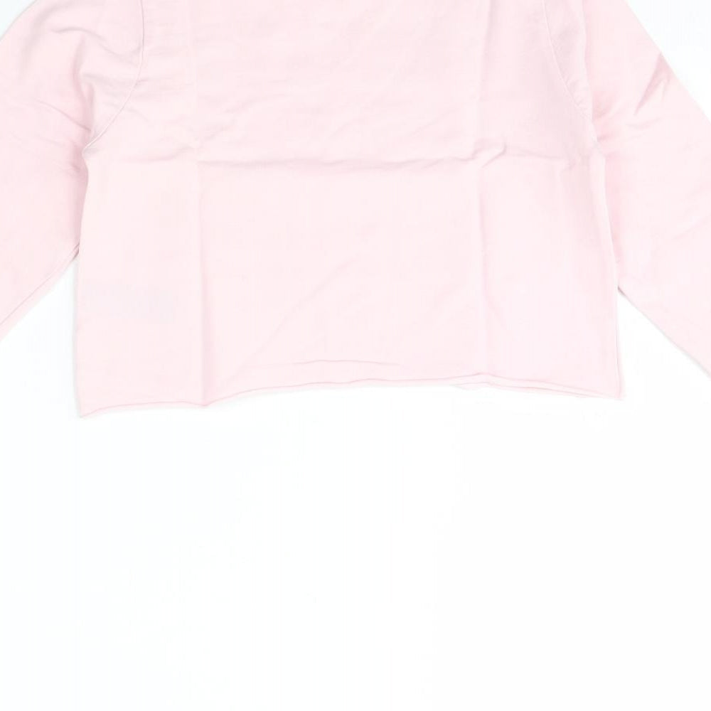 Pep & co Girls Pink Pullover Jumper Size 7 Years - fab
