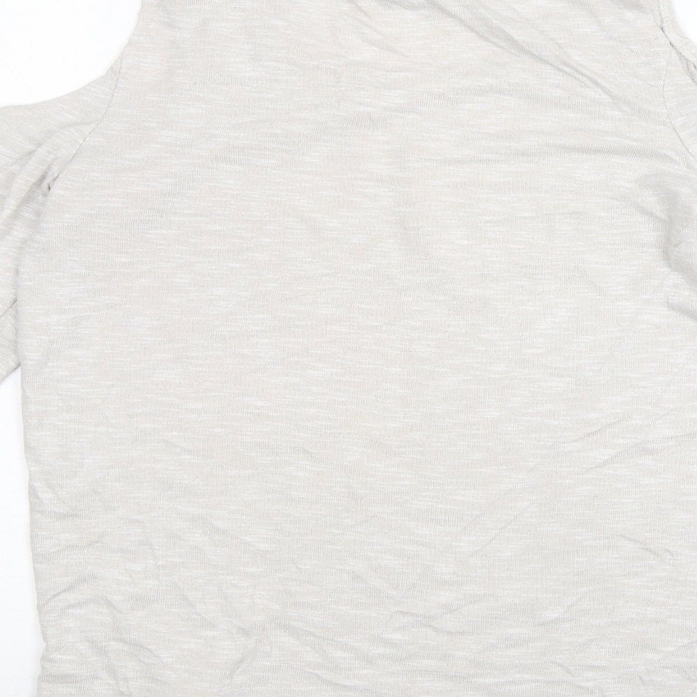 Select Womens Beige Basic Blouse Size 12