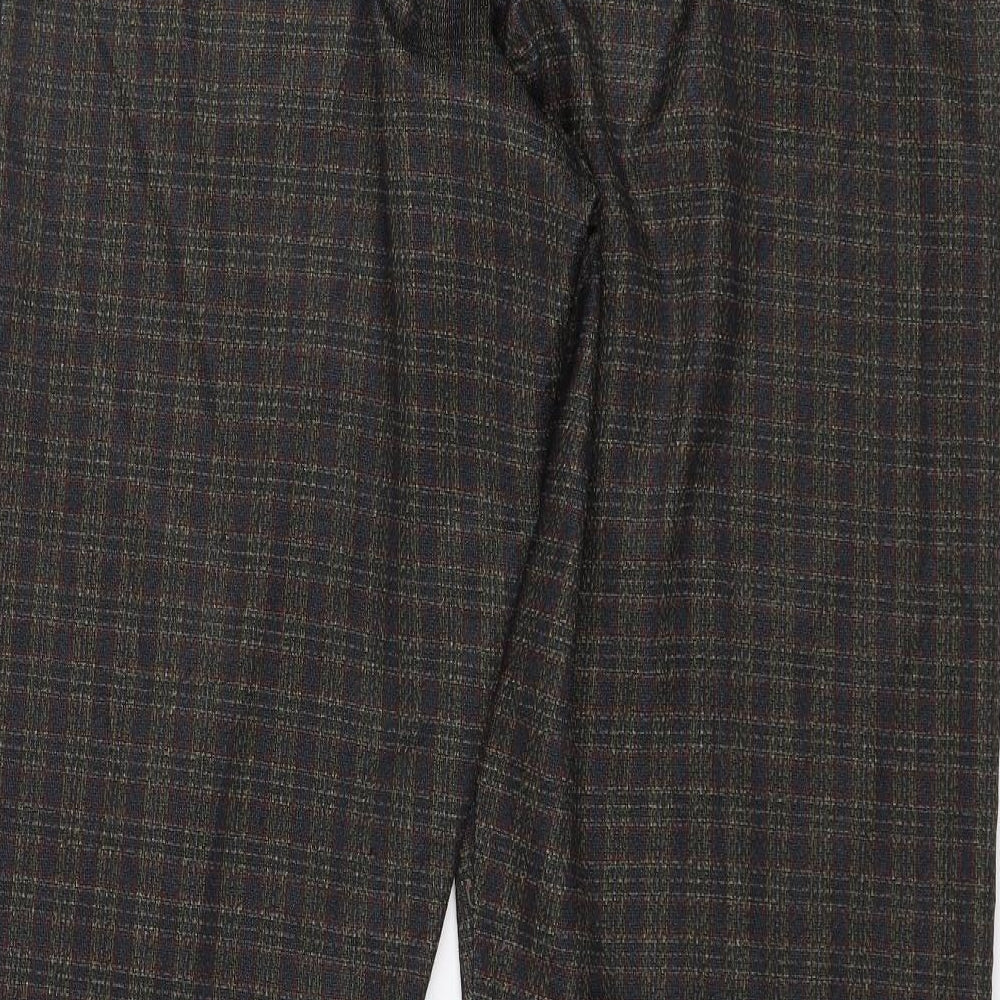 Preworn Womens Green Plaid Capri Trousers Size 20 L27 in