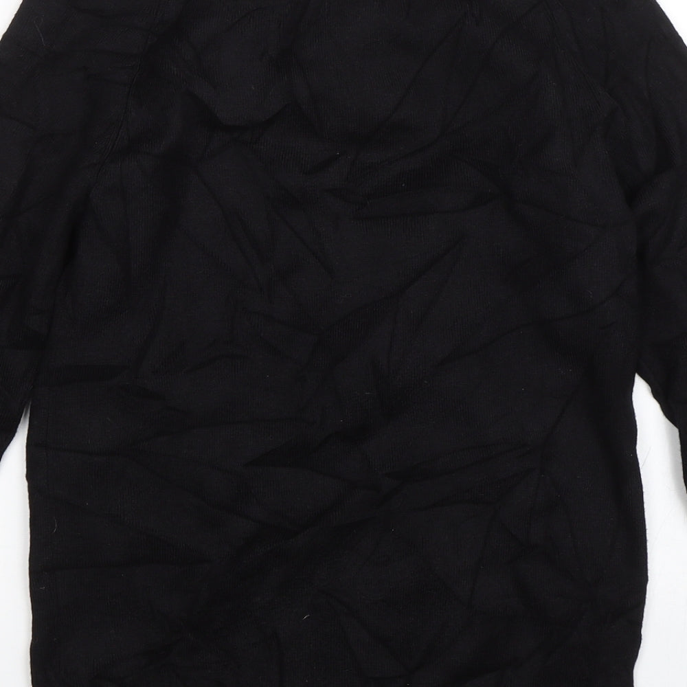 M&Co Womens Black Pullover Jumper Size 12
