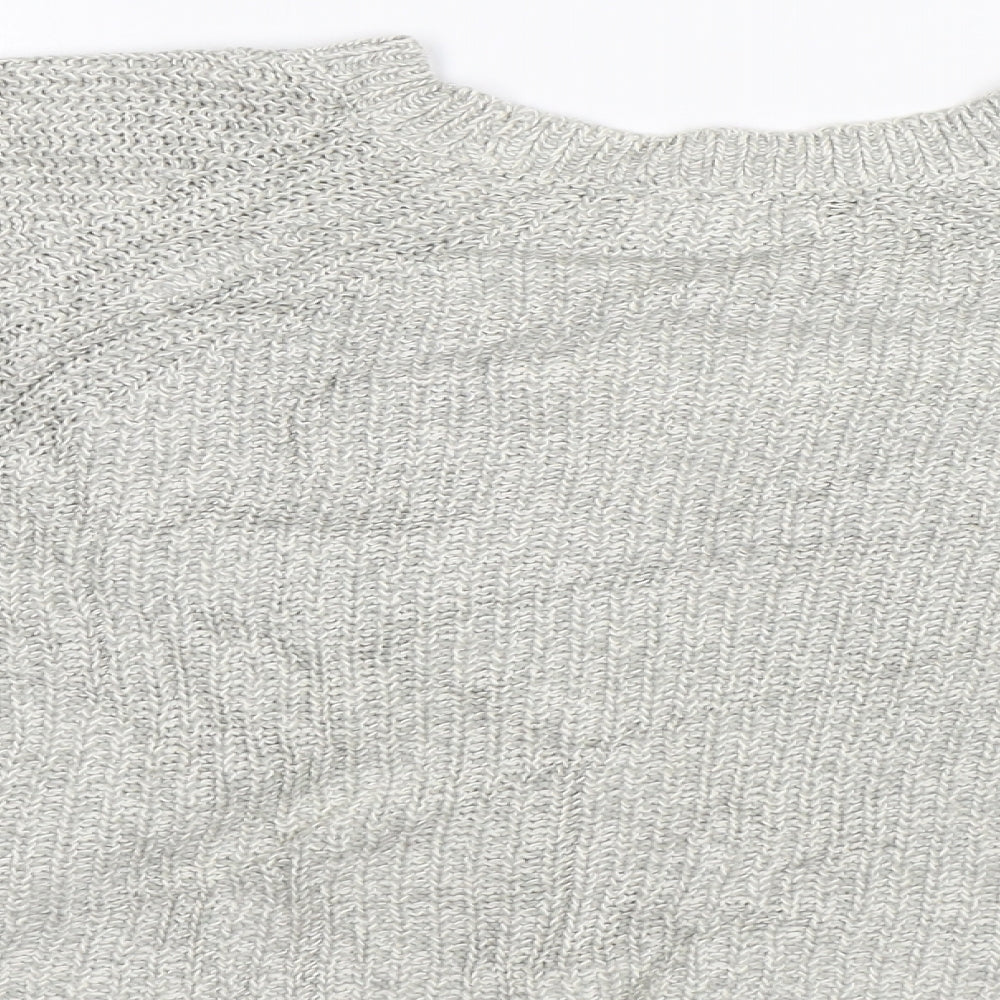 Silence + Noise Womens Grey Pullover Jumper Size L