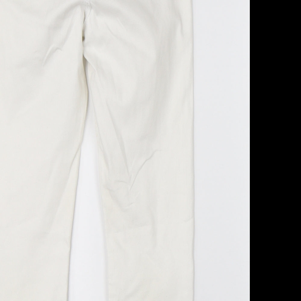 Marks & Spencer Womens White Straight Jeans Size 8 L22 in