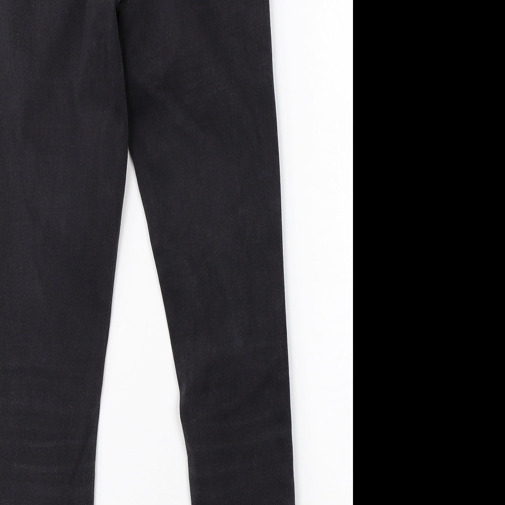 Preworn Womens Black Denim Skinny Jeans Size 8 L26 in