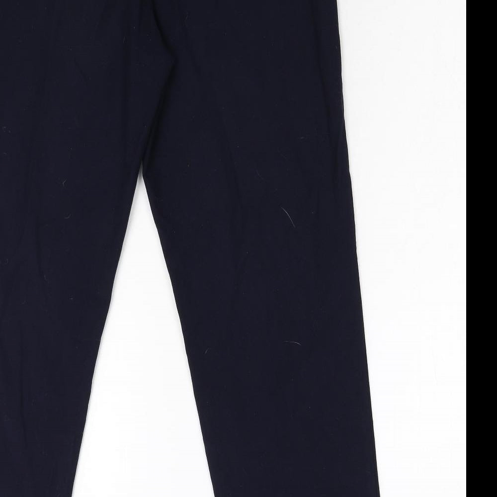 BHS Womens Blue Trousers Size 14 L28 in