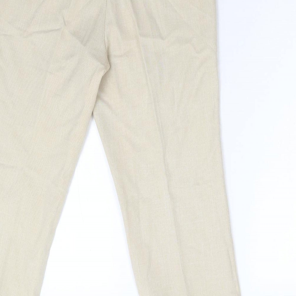 Riddella Womens Beige Trousers Size 16 L28 in