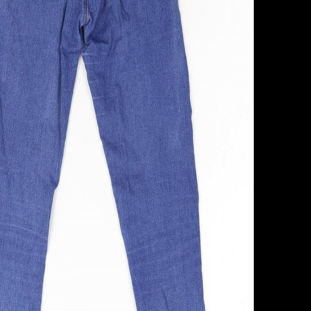 Bershka Womens Blue Denim Jegging Jeans Size 8 L27 in