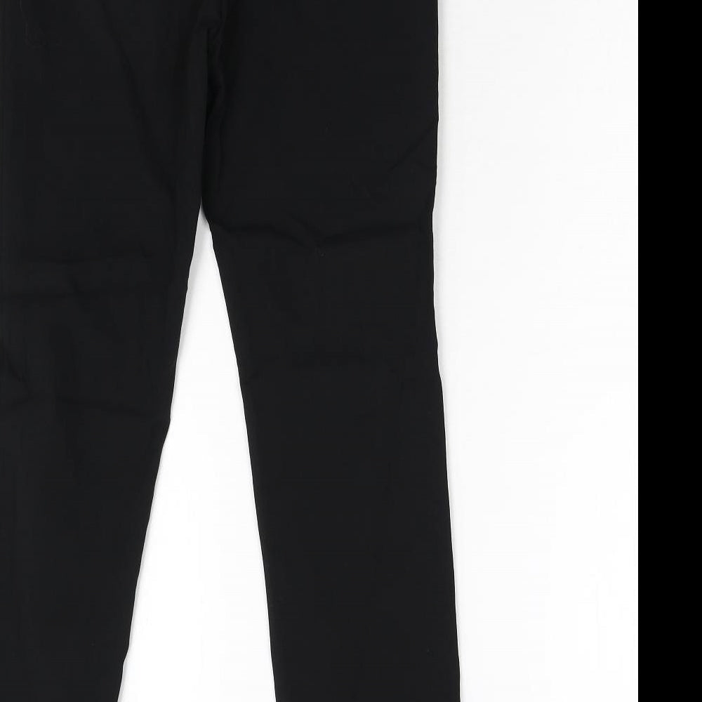 Mango Womens Black Trousers Size 10 L28 in