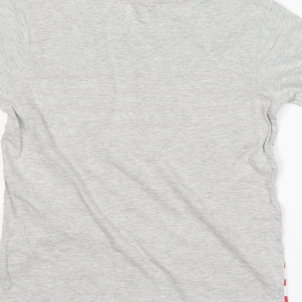 F&F Boys Grey Striped Basic T-Shirt