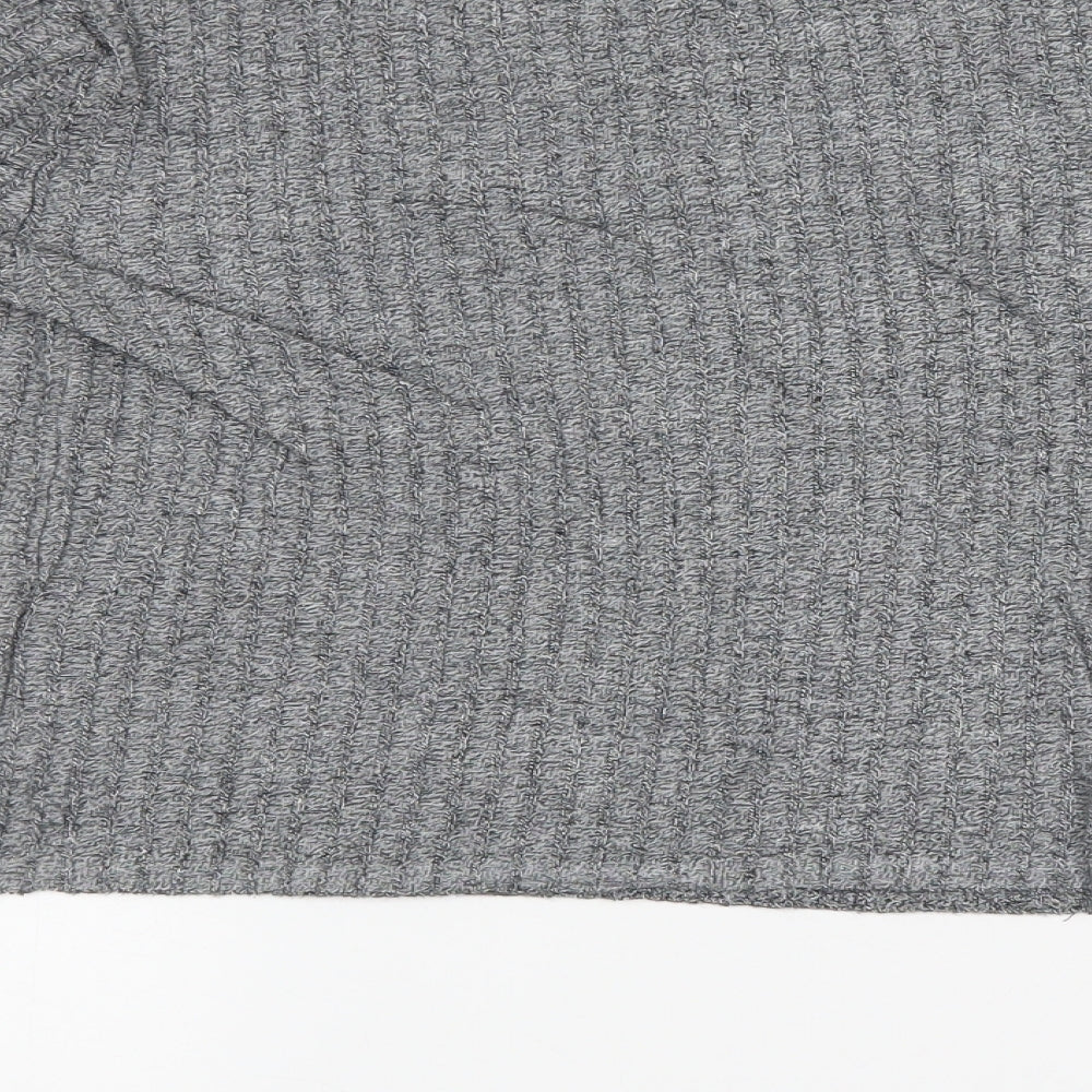 Red Herring Womens Grey Striped Pullover Jumper Size 8