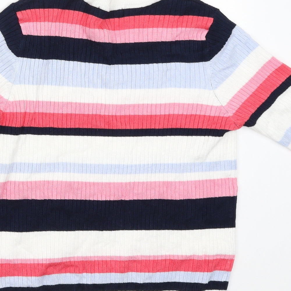 Marks & Spencer Womens Multicoloured Striped Pullover Jumper Size 12