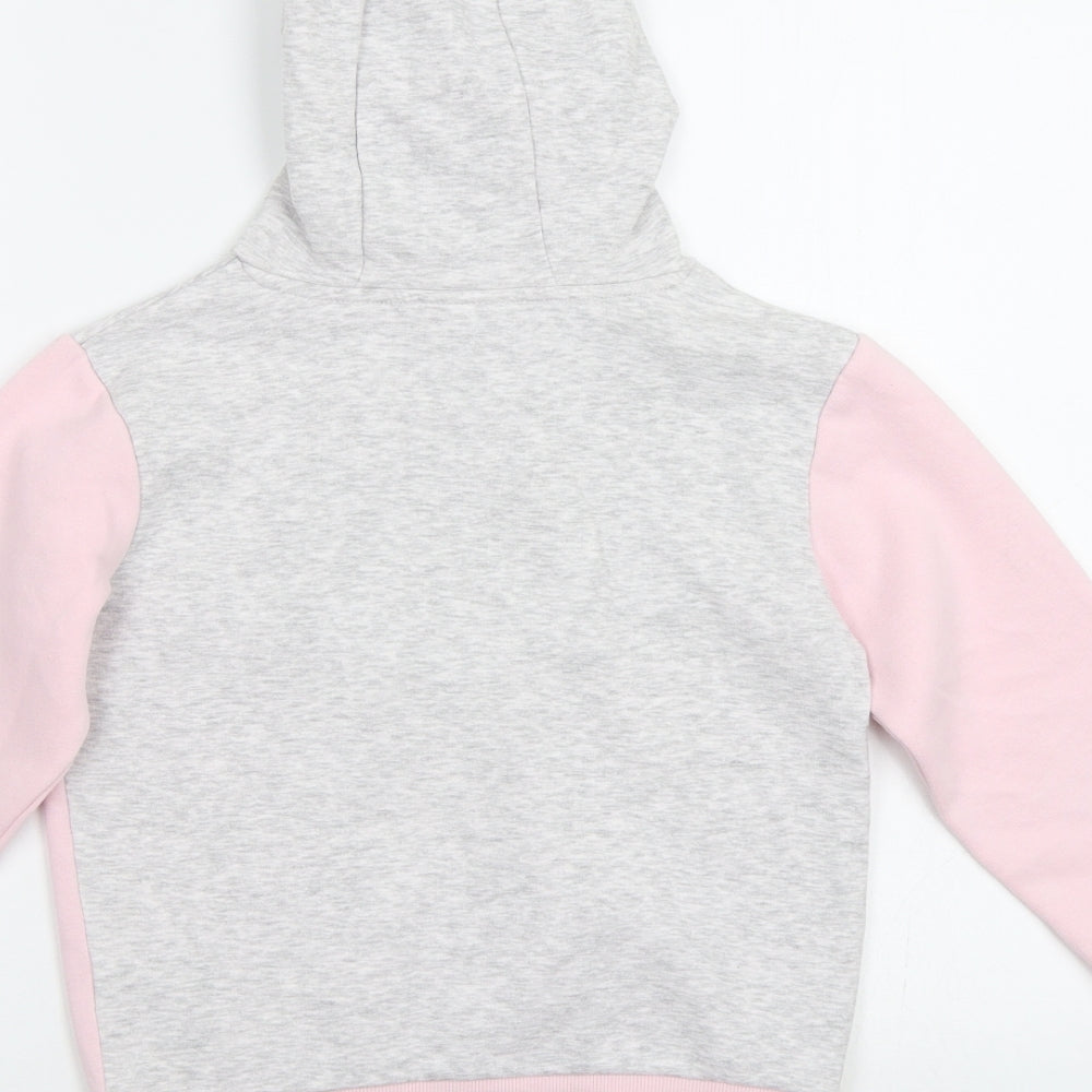 I Love Girlswear Girls Pink Pullover Hoodie Size 8 Years - Sequin detail