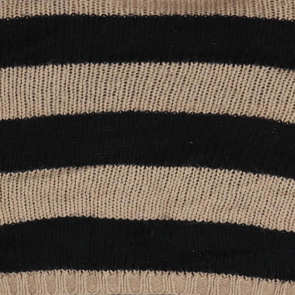 vintage couture Womens Beige Striped Pullover Jumper Size 12