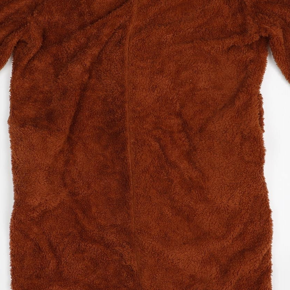 GYK Womens Brown Overcoat Coat Size S