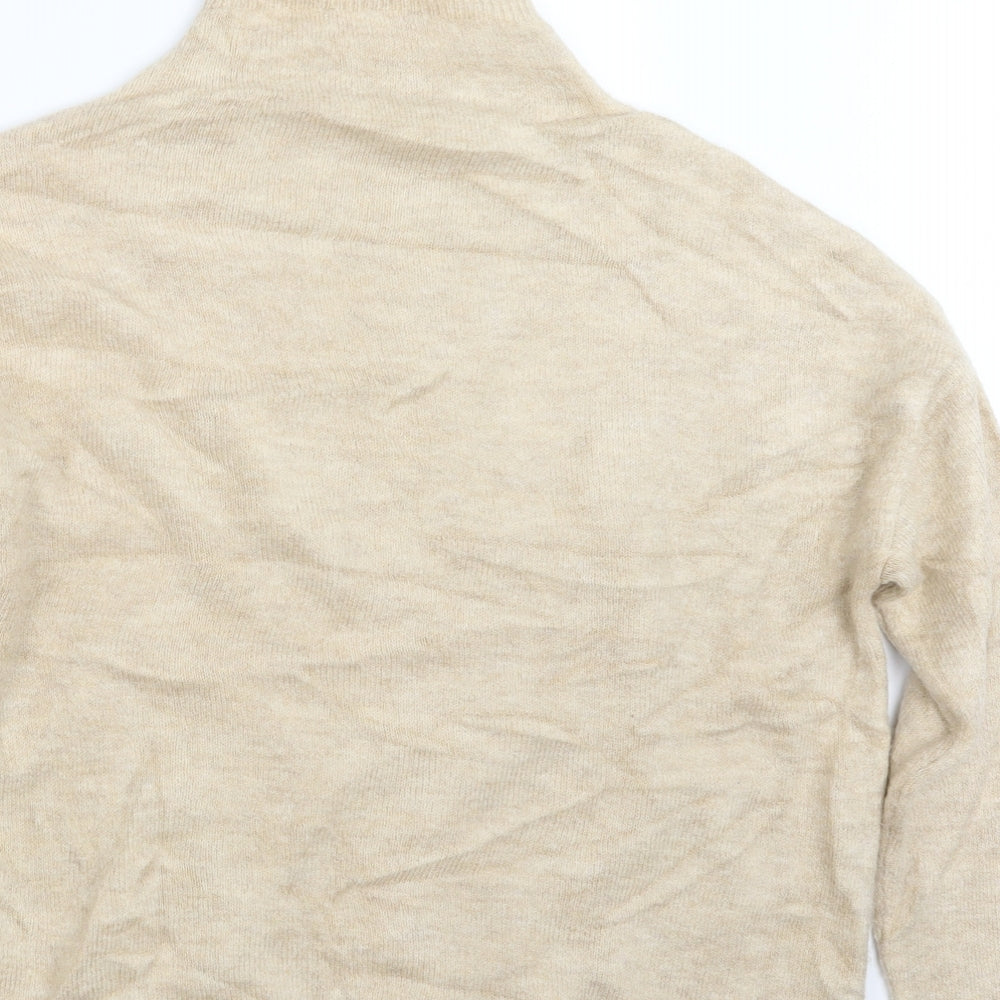 Marks & Spencer Womens Beige Knit Pullover Jumper Size S
