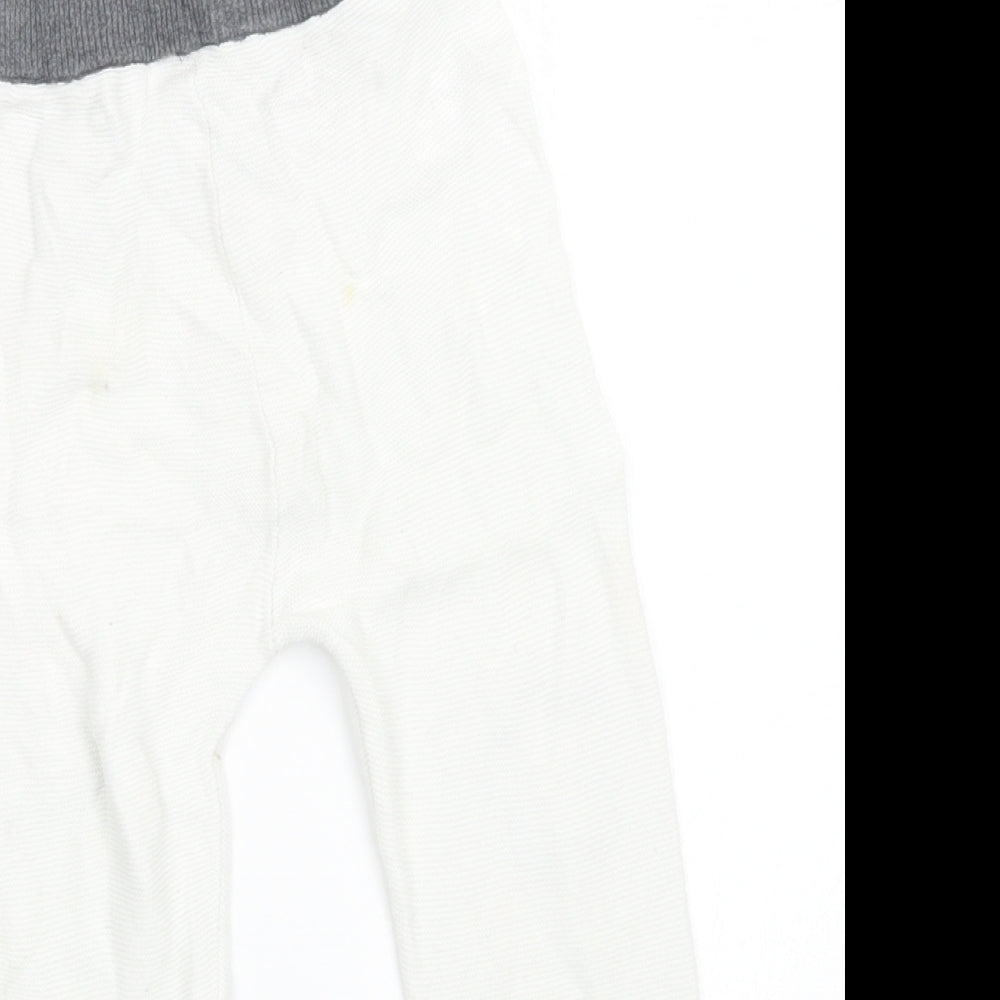 Disney Baby Baby White Knit Capri Trousers Size 12-18 Months