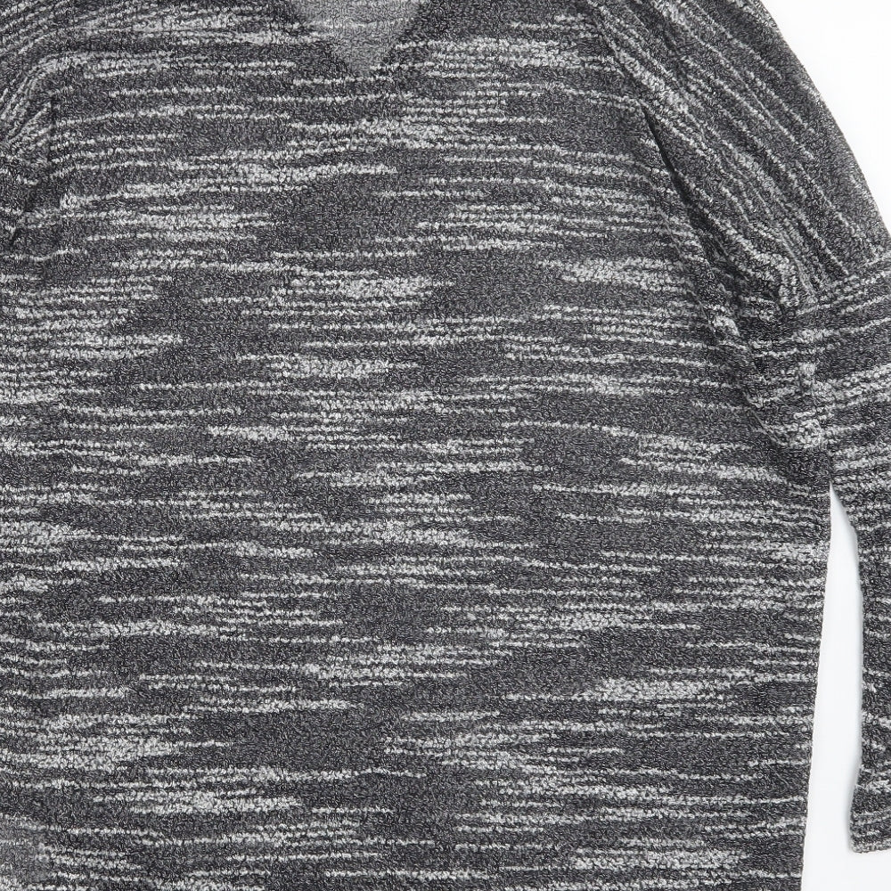 metalicus Womens Grey Pullover Jumper One Size