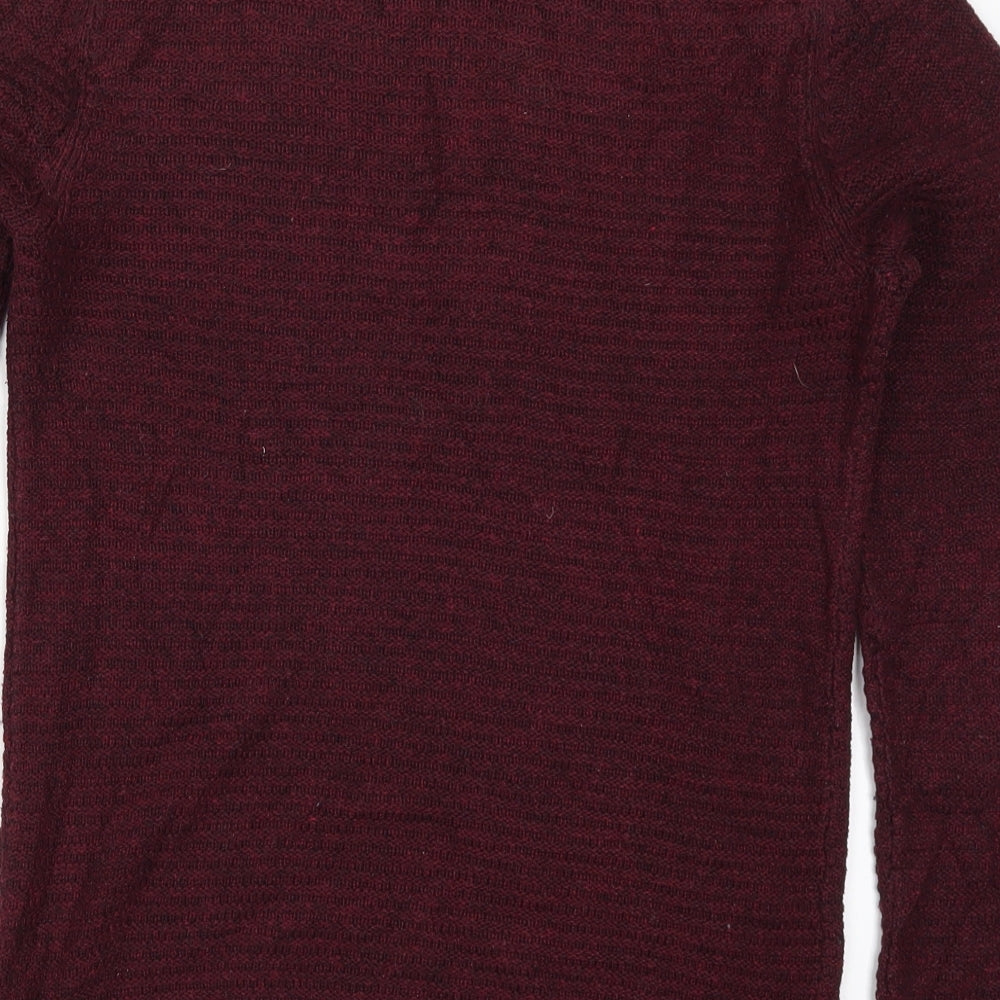 Cedar Wood State Mens Red Knit Pullover Jumper Size XS