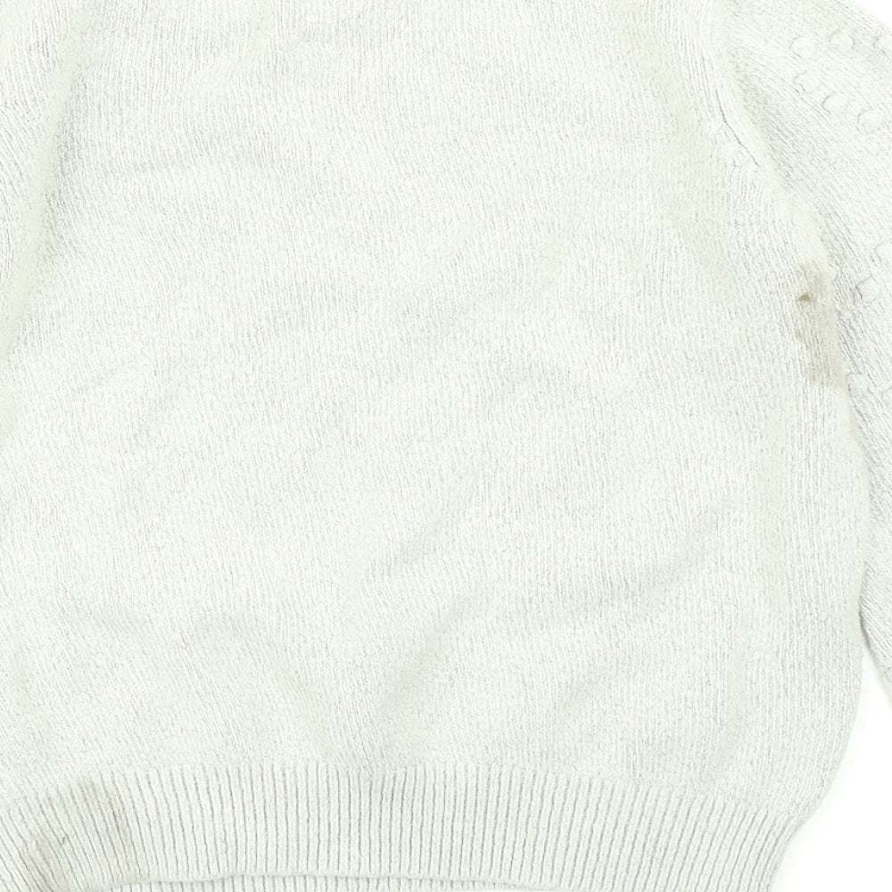 Dorothy Perkins Womens Grey Knit Pullover Jumper Size 12