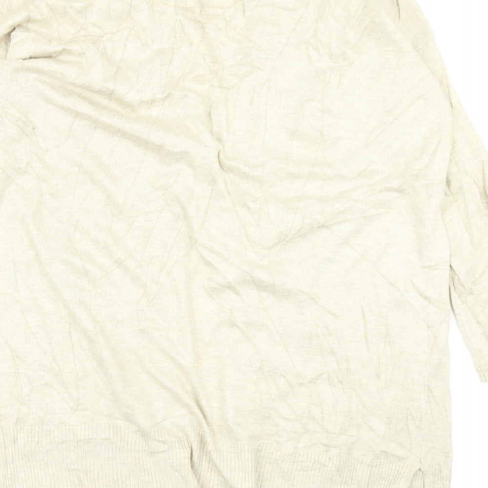 Atmosphere Womens Beige Knit Cardigan Jumper Size 8