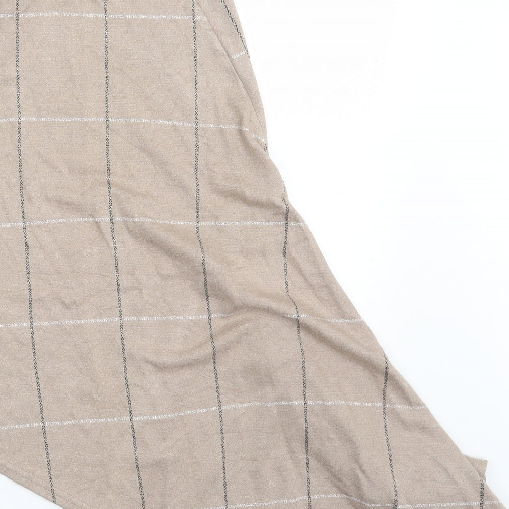 Figa Womens Beige Camouflage A-Line Skirt One Size