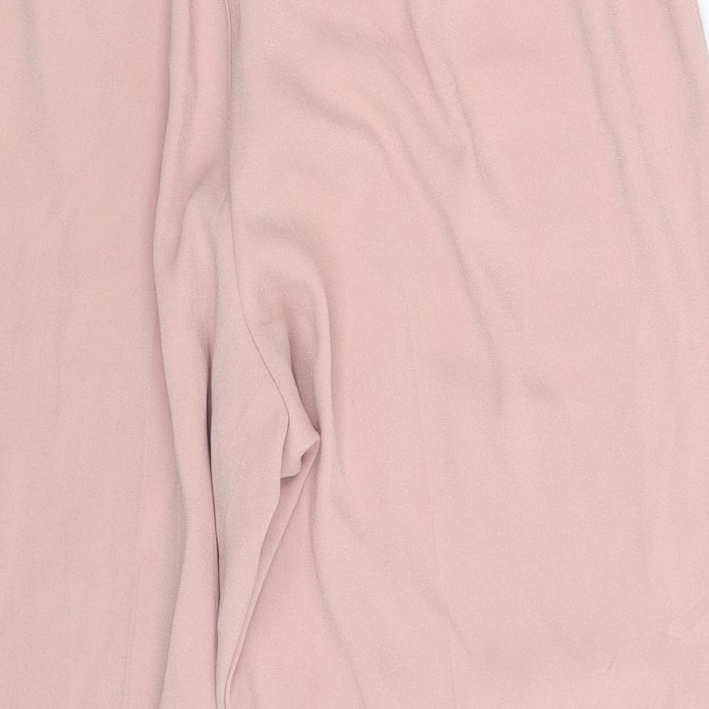 Claudia Stevens Womens Pink Dress Pants Trousers One Size L25 in