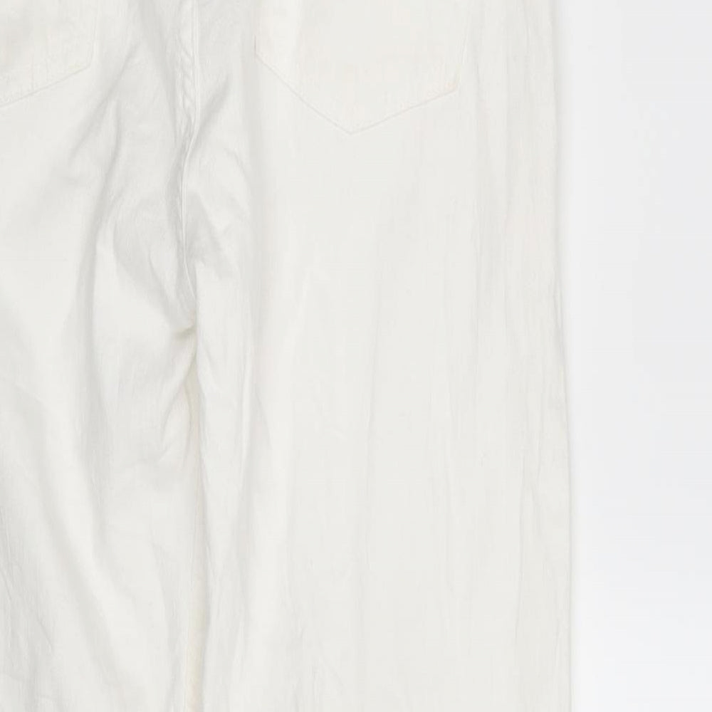 Ese O Ese Womens White Denim Straight Jeans Size 8 L24 in