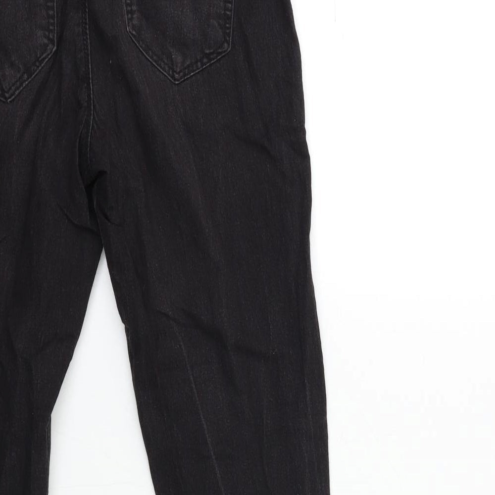 Denim & Co. Womens Black Denim Jegging Jeans Size 10 L27 in