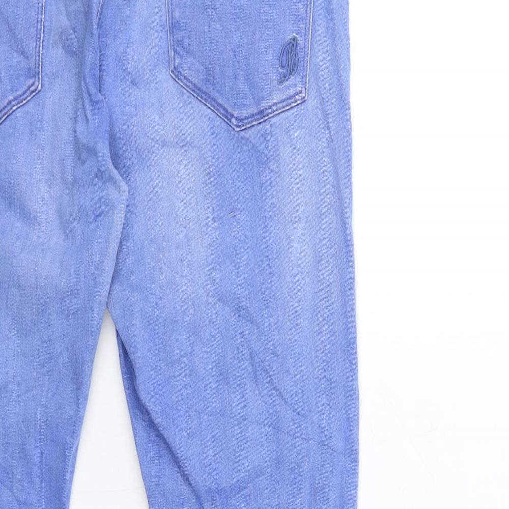 Preworn Womens Blue Denim Skinny Jeans Size 32 in L30 in