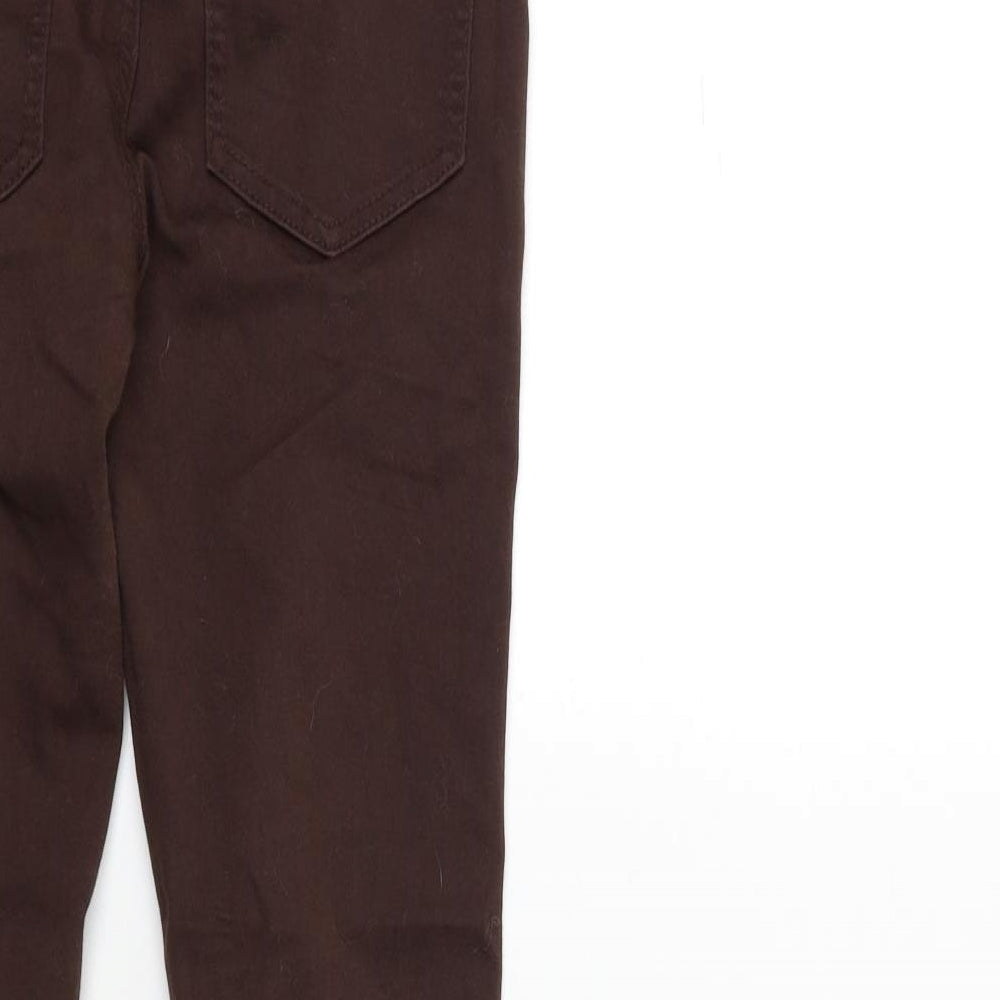 Pieces Womens Brown Denim Skinny Jeans Size 23 in L31 in