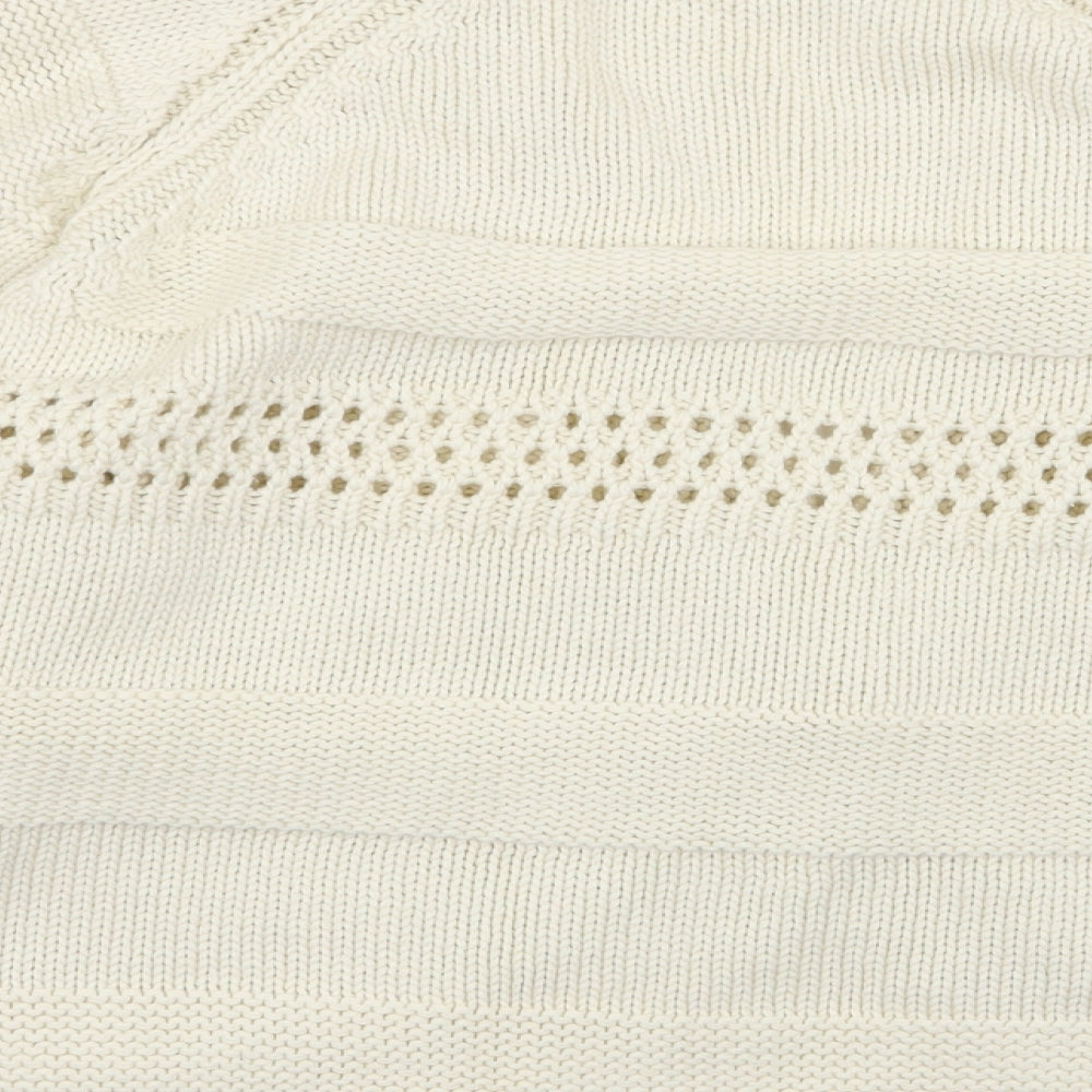 Marks & Spencer Womens Ivory Cardigan Jumper Size 18