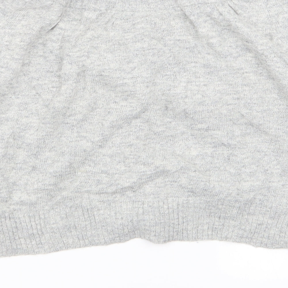 DEPT Womens Grey Cardigan Jumper Size M