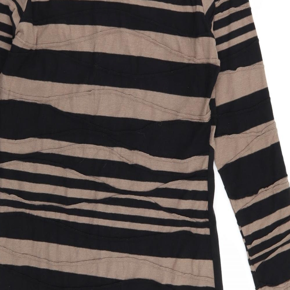 Adini Womens Multicoloured Striped A-Line Size XS