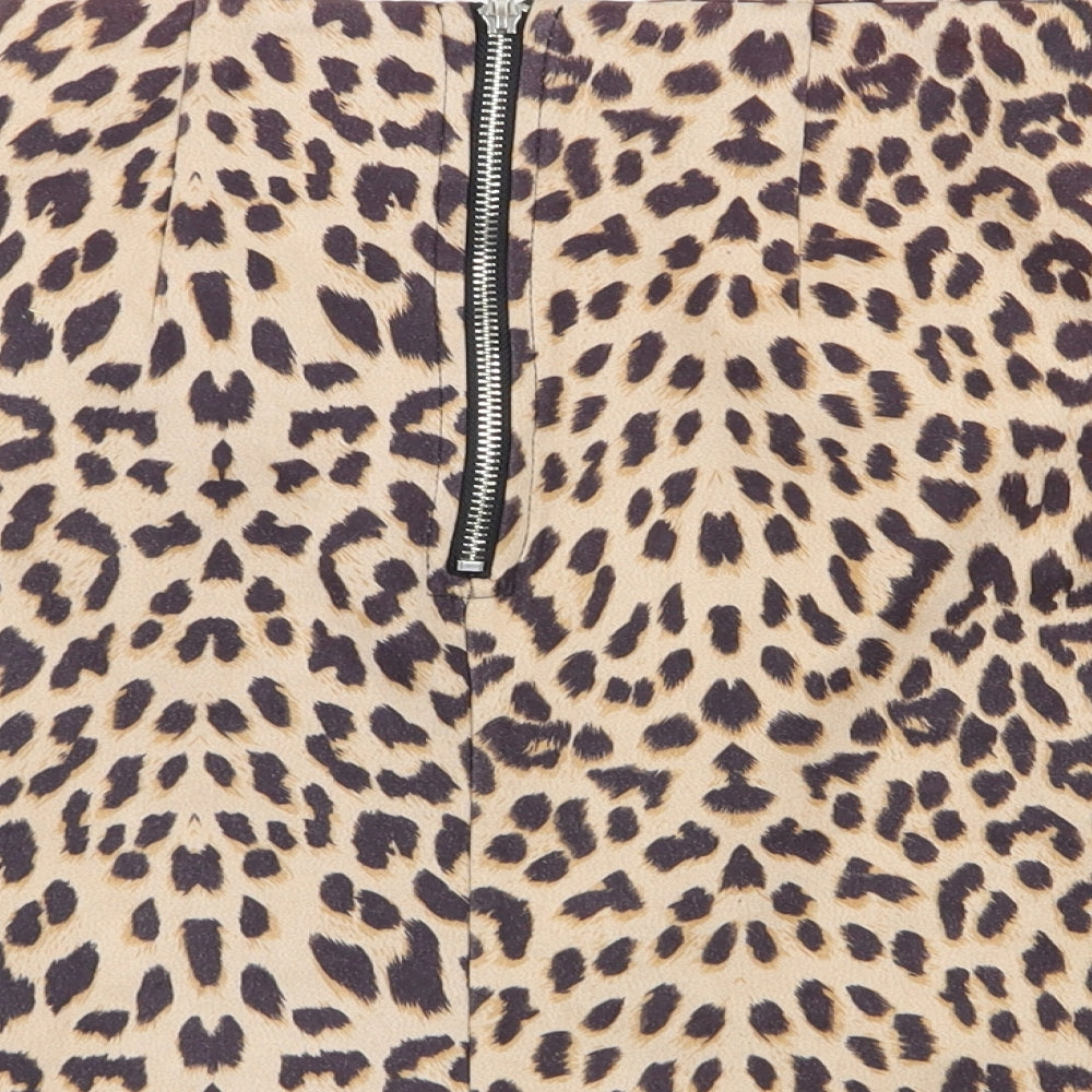 cameo rose Womens Multicoloured Animal Print Mini Skirt Size 6