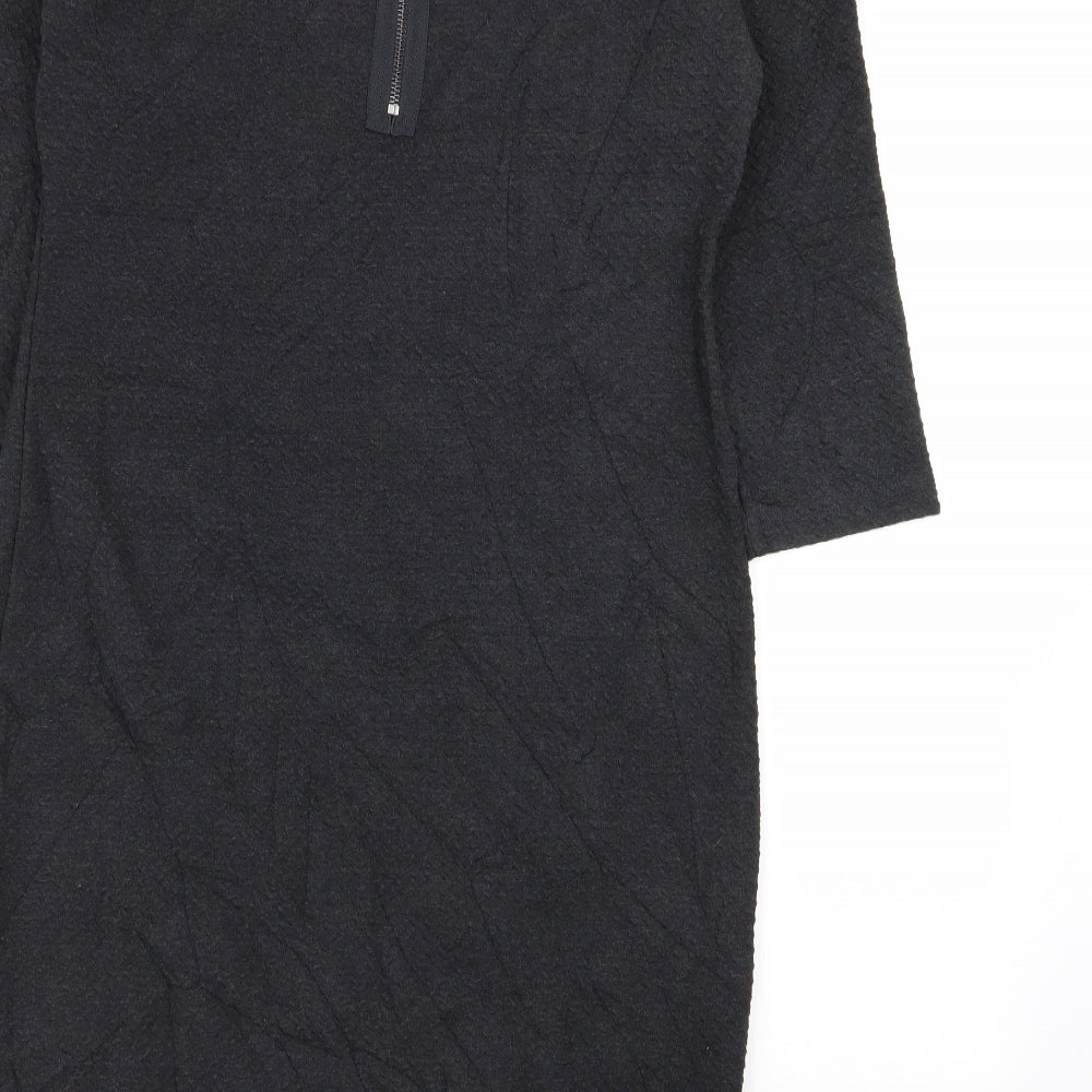 fransa Womens Grey A-Line Size M