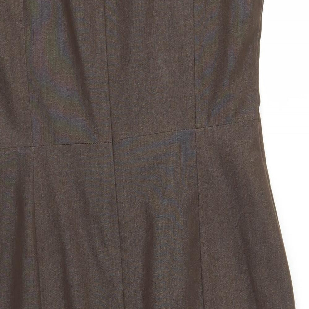 TU Womens Brown Fit & Flare Size 14