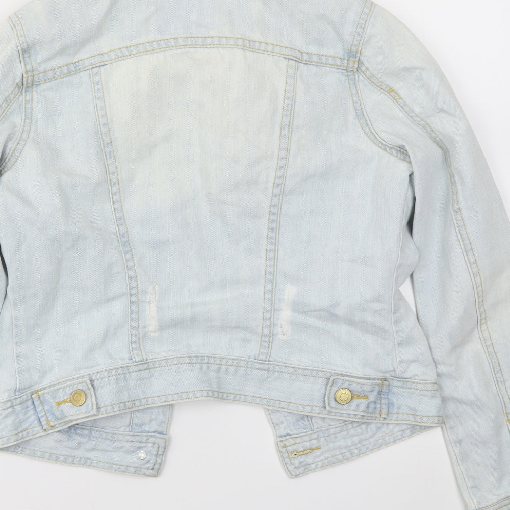 DENIM&CO Womens Blue Jacket Size 6