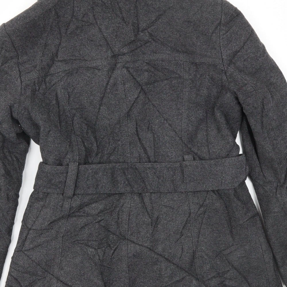 Woolmark Womens Grey Jacket Coat Size 10