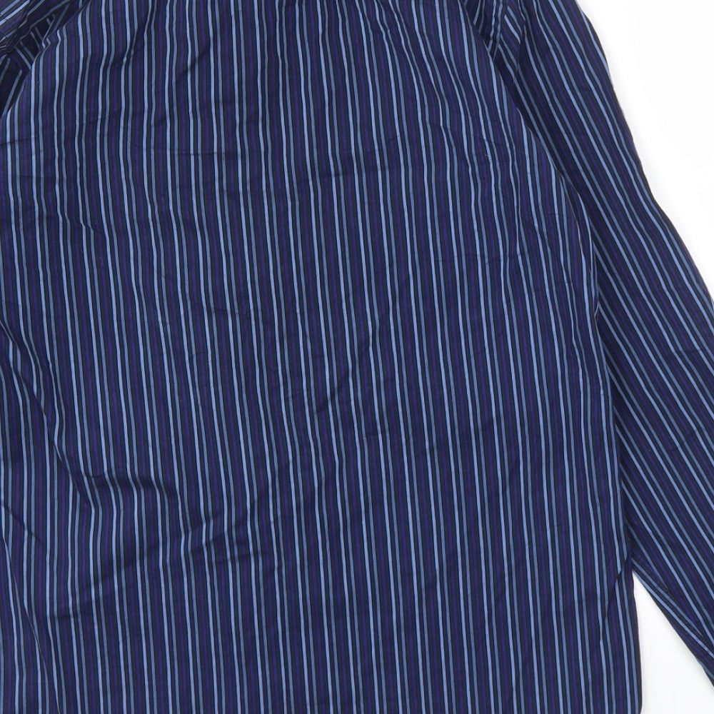 St George Womens Blue Striped T-Shirt Size 15