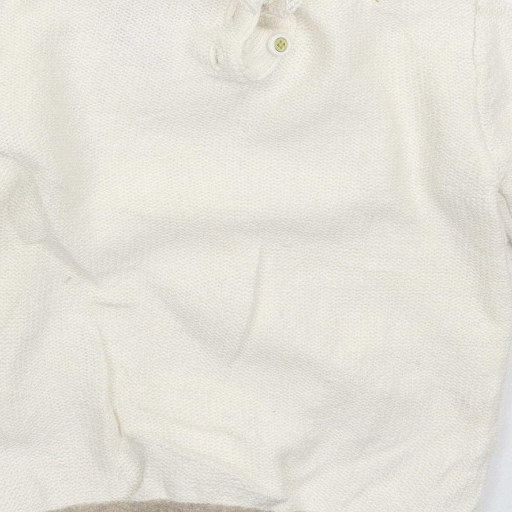 Catherine Malandrino Baby White Knit Pullover Jumper Size 6-9 Months