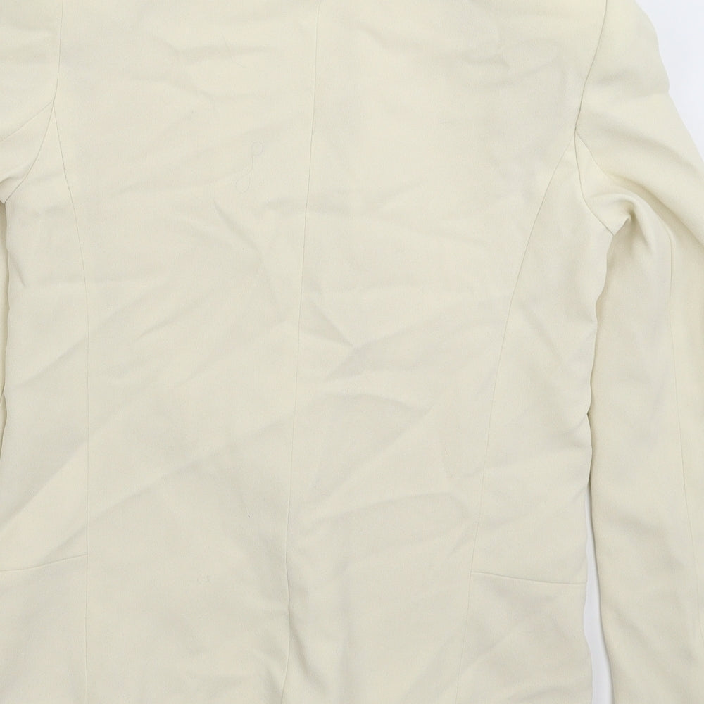 Preworn Womens Beige Jacket Blazer Size M
