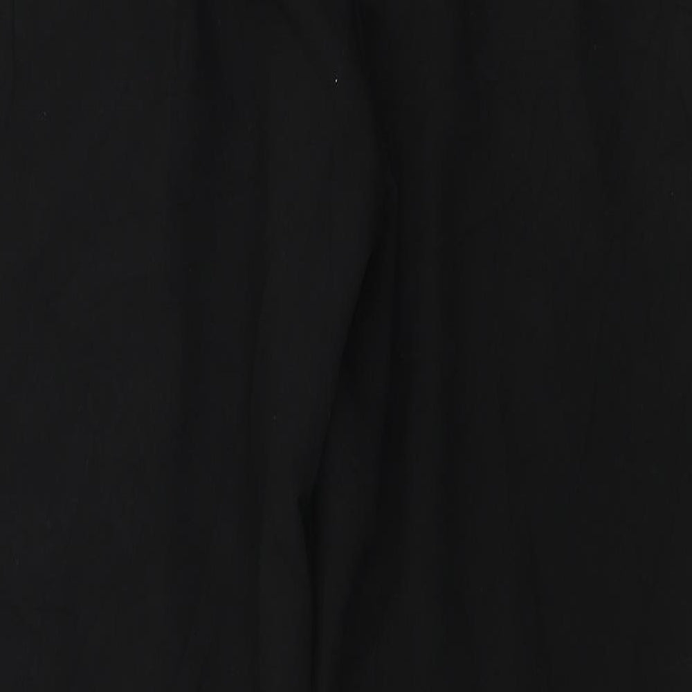 Luigi Womens Black Trousers Size 10 L26 in