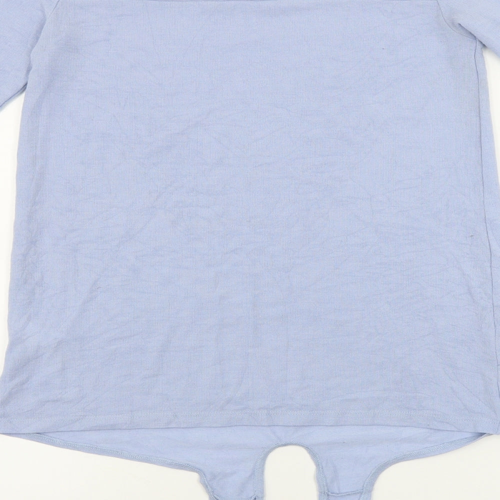 George Womens Blue Basic Blouse Size 10