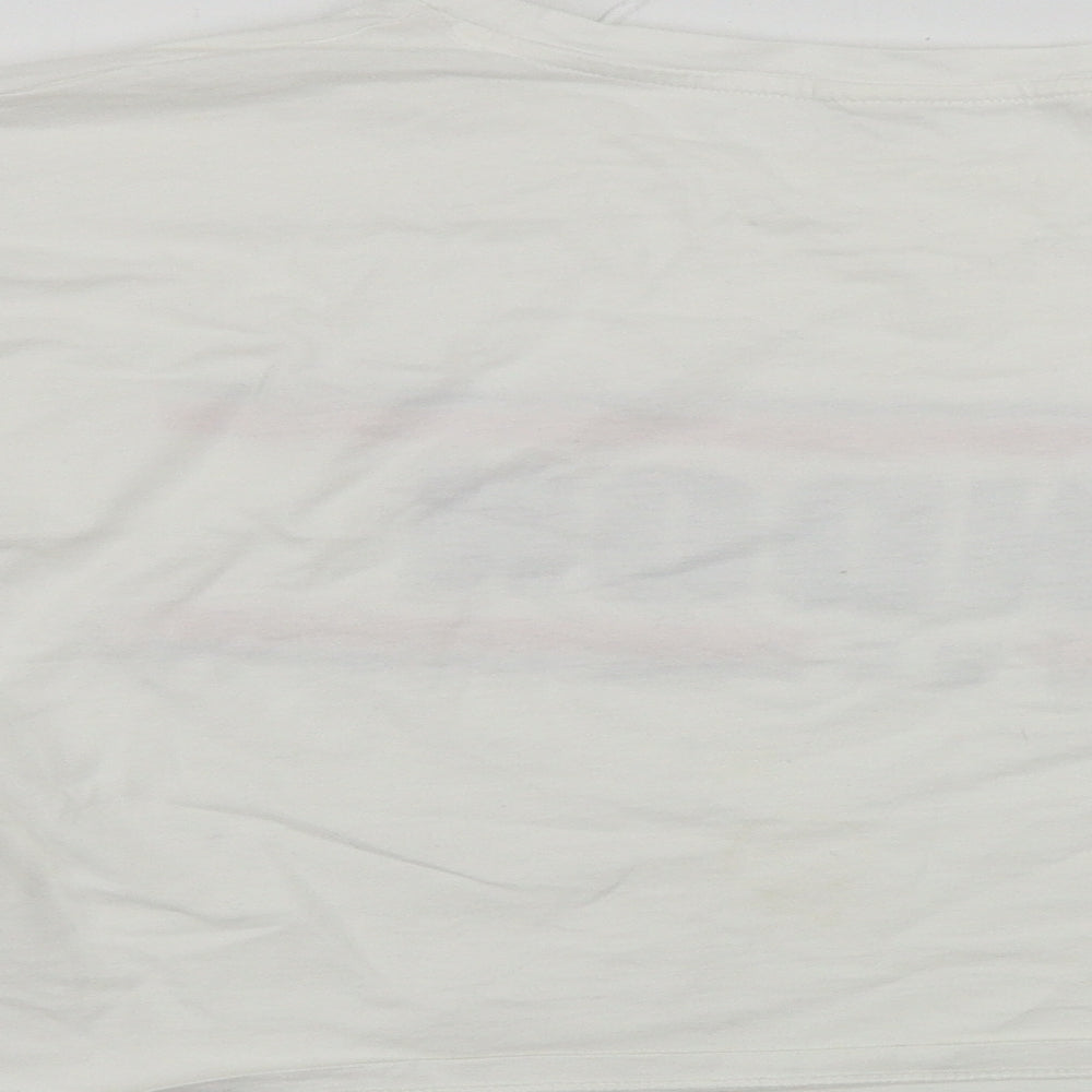 H&M Girls White Basic T-Shirt Size 14 Years