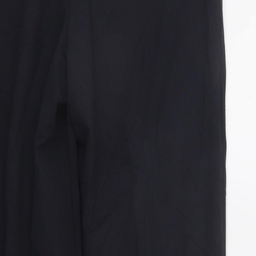 leuggi Womens Black Trousers Size 10 L27 in