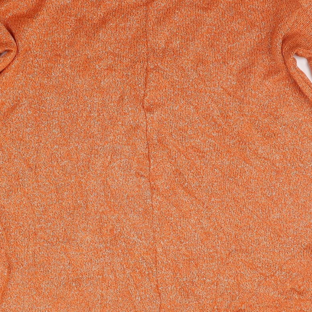 Next Womens Orange Pullover Jumper Size 10