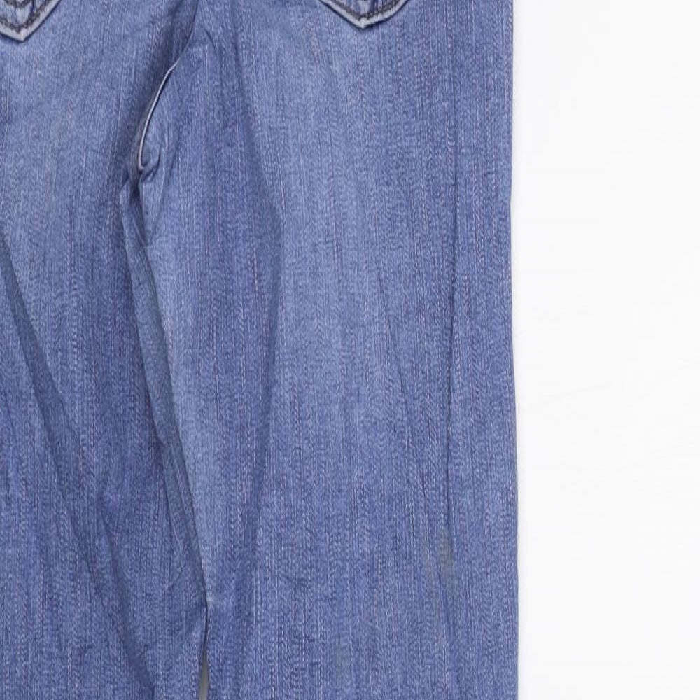 Topshop Womens Blue Straight Jeans Size 28 in L32 in