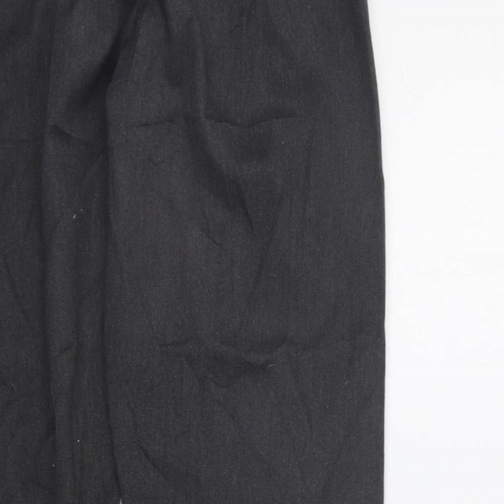 Preworn Girls Grey Chino Trousers Size M - Elastic Waist Band